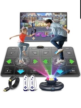 Dance Mat Gamepad Set with Motion Controllers - Black